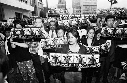 Manifestación en Guatemala. 