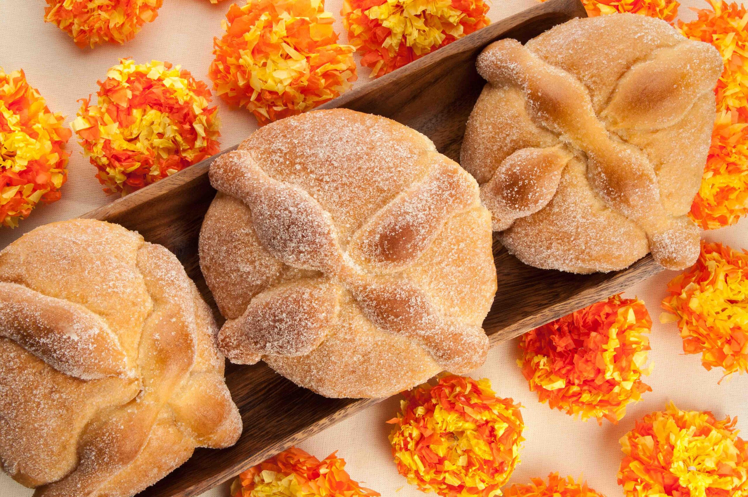 Sweet bread called Pan de Muerto