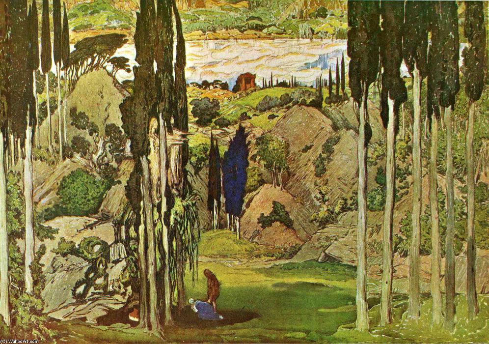 Leon Bakst Daphnis And Chloe Set Design 1912