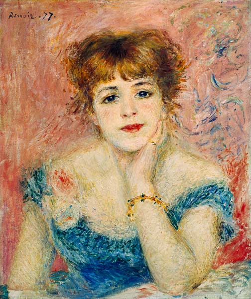 Portrait Of Jeanne Samary (1877) Renoir