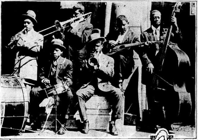 Jazzistas de Nueva Orleans en 1916.