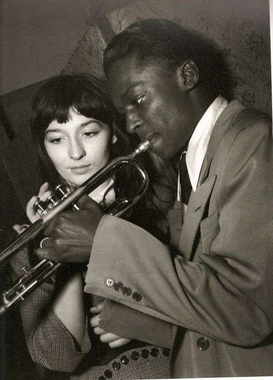 Marie-Juliette Gréco - la musa del existencialismo, junto a Miles Davis.