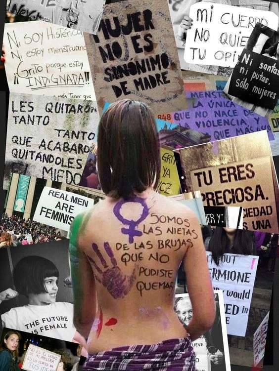 Collage feminista 